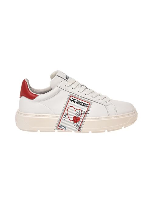 SNEAKERD.BOLD40 VIT.BIANCO+ROSSO LOVE MOSCHINO | JA15254G1HIAC/10A